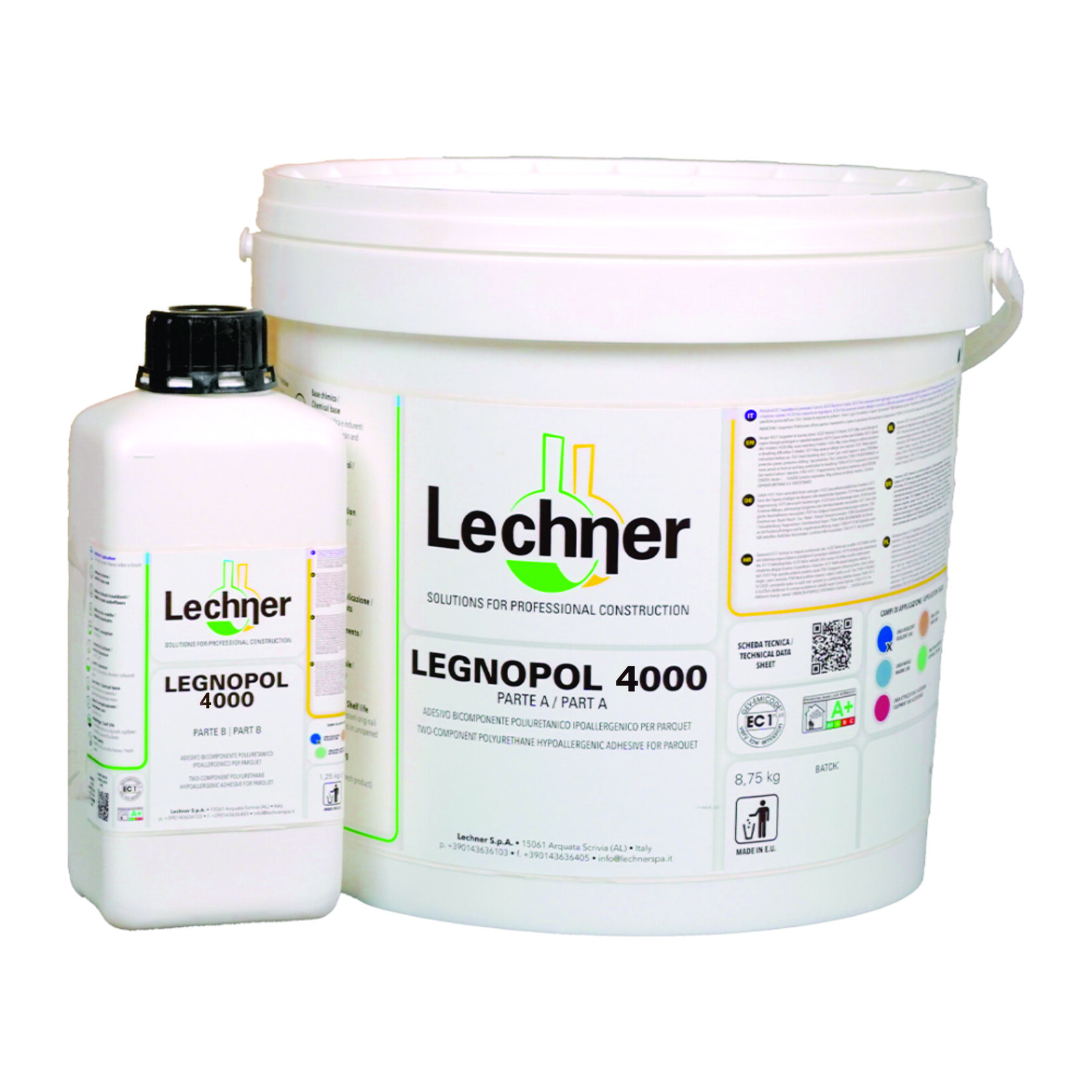 Клей для паркета Lechner Legnopol 4000 2К полиуретановый 10 кг